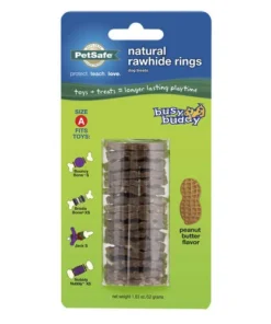 PetSafe® Busy Buddy® Size A Natural Rawhide Dog Toy Treat Rings - 16 Count 15 PetSafe® Busy Buddy® Size A Natural Rawhide Dog Toy Treat Rings - 16 Count -Doors, Windows & Millwork Sales BB RING PB A PT06
