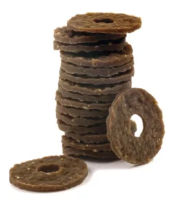 PetSafe® Busy Buddy® Size-B Natural Peanut Butter Rawhide Dog Toy Treat Rings - 16 Count -Doors, Windows & Millwork Sales BB RING PB B PT06