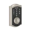 Schlage® Touch™ Camelot Satin Nickel Electronic Keyless Entry Door Deadbolt