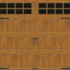 Ideal Door® Designer 8' X 7' Oak Medium Insulated Garage Door With Windows (R-Value 6.5)