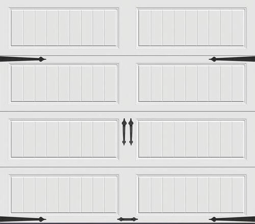 Ideal Door® Designer 8' X 7' White Insulated Garage Door (R-Value 6.5) 1 Ideal Door® Designer 8' X 7' White Insulated Garage Door (R-Value 6.5)