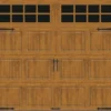 Ideal Door® Designer 9' X 7' Oak Medium Insulated Garage Door With Windows (R-Value 6.5)