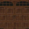 Ideal Door® Designer 8' X 7' Oak Walnut Insulated Garage Door With Windows (R-Value 9)
