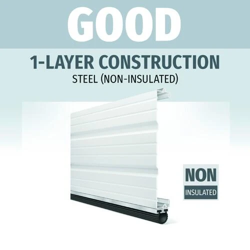 Ideal Door® Commercial 9' X 8' Chocolate Non-Insulated Garage Door 2 Ideal Door® Commercial 9' X 8' Chocolate Non-Insulated Garage Door - Image 2