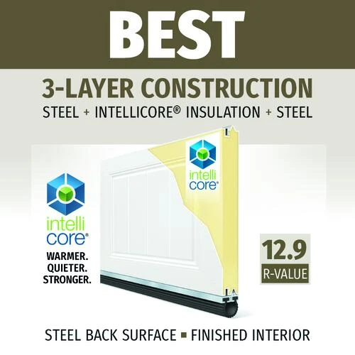 Ideal Door® Designer 8' X 7' Oak Medium Insulated Garage Door With Windows (R-Value 12.9) 2 Ideal Door® Designer 8' X 7' Oak Medium Insulated Garage Door With Windows (R-Value 12.9) - Image 2