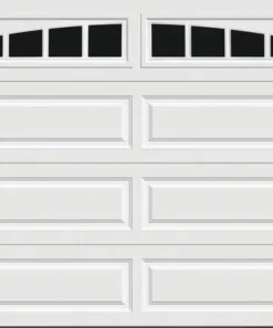 Ideal Door® Traditional 8' X 7' White Insulated Garage Door With Windows (R-Value 6.5)