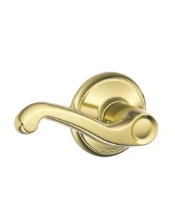 Schlage® Flair Bright Brass Hall & Closet Passage Door Lever