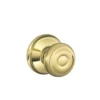 Schlage® Georgian Bright Brass Hall & Closet Passage Door Knob