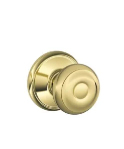 Schlage® Georgian Bright Brass Hall & Closet Passage Door Knob