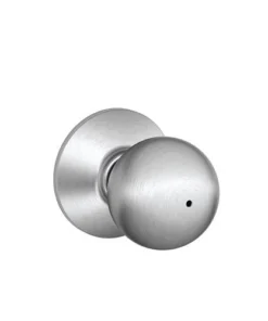Schlage® Orbit Satin Chrome Commercial Bed & Bath Privacy Door Knob