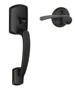 Schlage® Greenwich Aged Bronze Lower Half Entry Lever Handleset