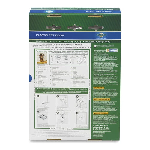 PetSafe® 7-1/2" X 11" Small White Plastic Pet Door 10 PetSafe® 7-1/2" X 11" Small White Plastic Pet Door - Image 10