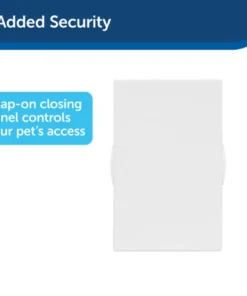 PetSafe® 8.12" X 12.25" Medium White Plastic Pet Door -Doors, Windows & Millwork Sales HPA11 10967 PT03