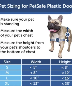 PetSafe® 10.12" X 16.25" Large White Plastic Pet Door -Doors, Windows & Millwork Sales HPA11 10968 PT04
