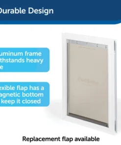 PetSafe® 12-3/4" X 19-3/8" Large Aluminum Pet Door 12 PetSafe® 12-3/4" X 19-3/8" Large Aluminum Pet Door -Doors, Windows & Millwork Sales HPA11 11600 PT02