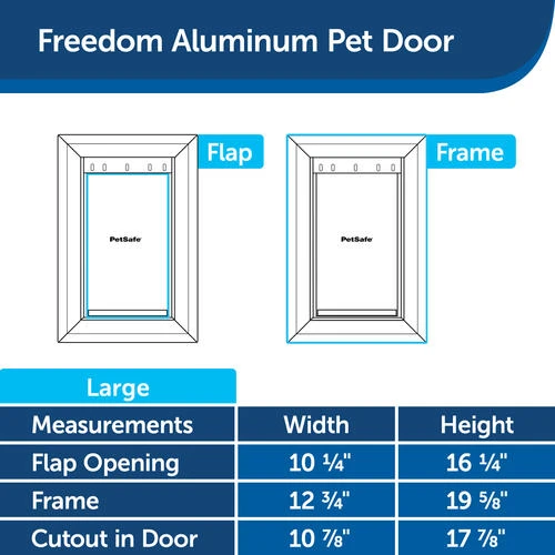 PetSafe® 12-3/4" X 19-3/8" Large Aluminum Pet Door 7 PetSafe® 12-3/4" X 19-3/8" Large Aluminum Pet Door - Image 7