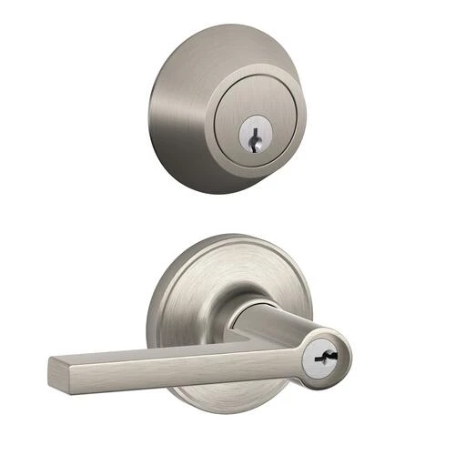 Dexter By Schlage Dexter® By Schlage® Solstice Satin Nickel Entry Door Lever And Single Cylinder Door Deadbolt 1 Dexter By Schlage Dexter® By Schlage® Solstice Satin Nickel Entry Door Lever And Single Cylinder Door Deadbolt