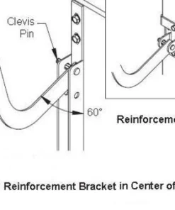 Ideal Door® Overhead Garage Door 21" Steel Reinforcement Bracket -Doors, Windows & Millwork Sales Op Reinforcement 1