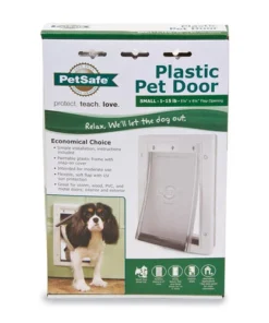 PetSafe® 5.12" X 8.25" Small Premium White Plastic Pet Door -Doors, Windows & Millwork Sales PPA00 10958SMPlasticPetDoorPackaging