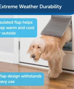 PetSafe® Large White Extreme Weather Pet Door - 10.12" X 16.25" -Doors, Windows & Millwork Sales PPA00 10986 PT02