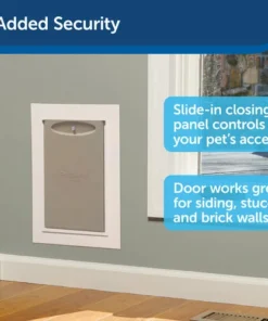 PetSafe® 8.25" X 11.25" Medium Wall Entry Pet Door -Doors, Windows & Millwork Sales PPA00 16943 PT03