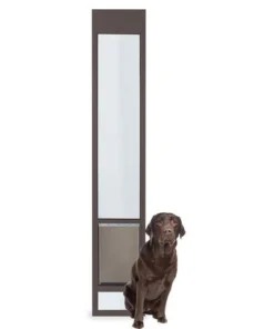PetSafeĀ® 76-3/4"-81" Adjustable Large/Tall Deluxe Bronze Patio Panel Pet Door