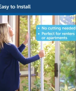 PetSafe® 76-3/4"-81" Adjustable Large/Tall Deluxe Bronze Patio Panel Pet Door -Doors, Windows & Millwork Sales PPA11 13131 PT01