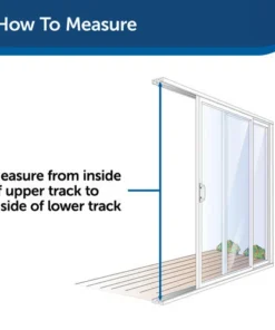 PetSafe® 76-3/4"-81" Adjustable Large Deluxe White Patio Panel Pet Door -Doors, Windows & Millwork Sales PPA11 13132 PT04